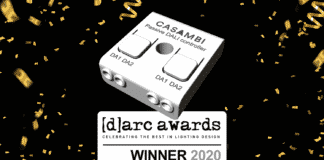 Top Prize at the [d]arc Awards awarded to Casambi DALI Gateway.[Category- KIT Technology.]