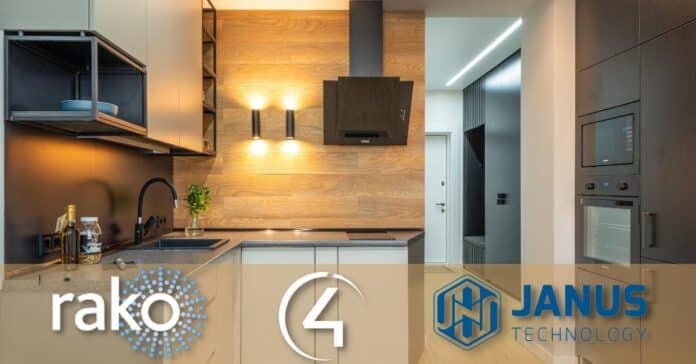 smart lights in kitchen on Control4 system, Raco Lighting & Janus Techology