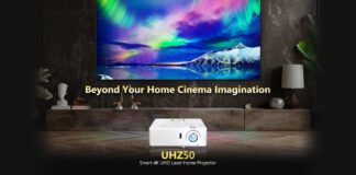 Optoma UHZ50, a 4K Laser high performance projector for home entertainment