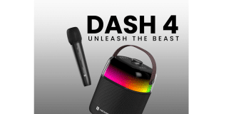 Portronics Dash 4 Feature-Rich Wireless Party Speaker with Karaoke Mic