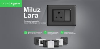 Schneider Electric Launches ‘Miluz Lara’ – a New Range of Switches and Sockets for Modern Indian Buildings and Homes